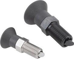 Arretierbolzen mit Verdrehsicherung und Anlaufschräge