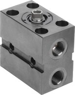 Blockzylinder hydraulisch mit Metallabstreifer doppelt / einfach wirkend mit Federrückstellung