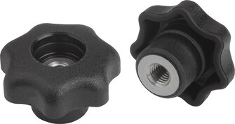 Sterngriffe ähnlich DIN 6336 Stahlteile Edelstahl