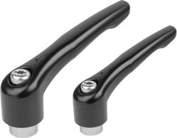 Klemmhebel mit Innengewinde, Stahlteile aus Edelstahl