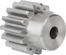 Stirnzahnräder Stahl, Modul 4 Verzahnung gefräst, gerade verzahnt, Eingriffswinkel 20°