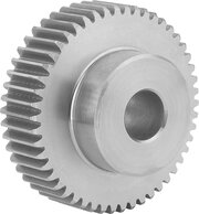 Stirnzahnräder aus Edelstahl, Modul 1 Verzahnung gefräst, gerade verzahnt, Eingriffswinkel 20°
