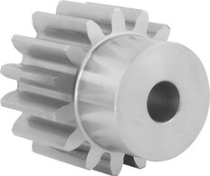 Stirnzahnräder aus Edelstahl, Modul 3 Verzahnung gefräst, gerade verzahnt, Eingriffswinkel 20°