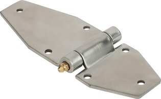 Anschraubscharnier aus Stahl oder Edelstahl