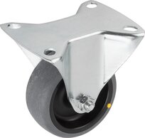 Stahlblech-Lenk- und Bockrollen, elektrisch leitfähig, Standard-Ausführung