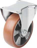 Stahlblech-Lenk- und Bockrollen mittelschwere Ausführung