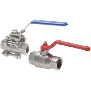 Válvulas de esfera de passagem de latão (FT, FT-MT e MT)