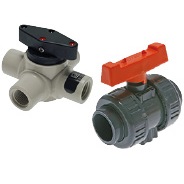 válvulas de esfera de plástico