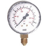 Manómetro vertical (também para vácuo)