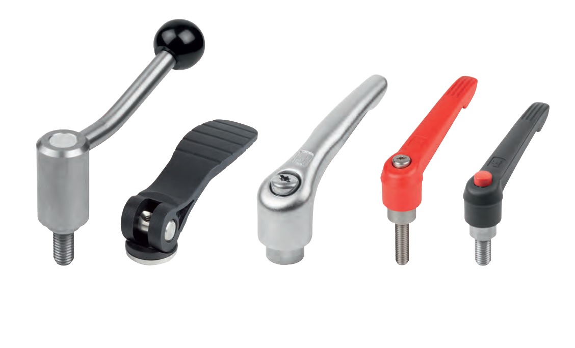 KIPP Alavancas de Aperto, Fixação e Excêntricas