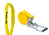 Cordas, eslingas redondas, correias de elevação e correias de amarração