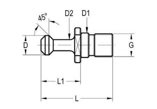 TIRANTES CHIRON-ISO 30 (45º)