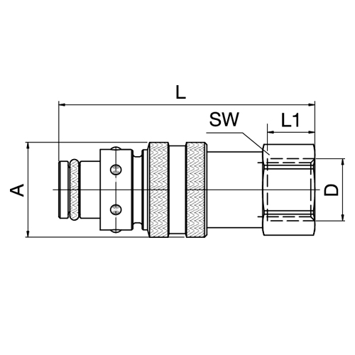 Acoplamento Roscado Fêmea