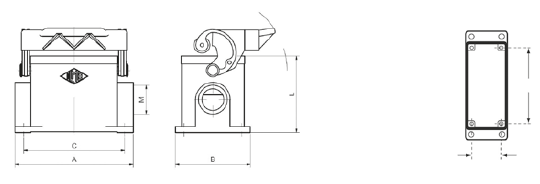 BASE DE MONTAGEM DE SUPERFíCIE, ALAVANCA úNICA