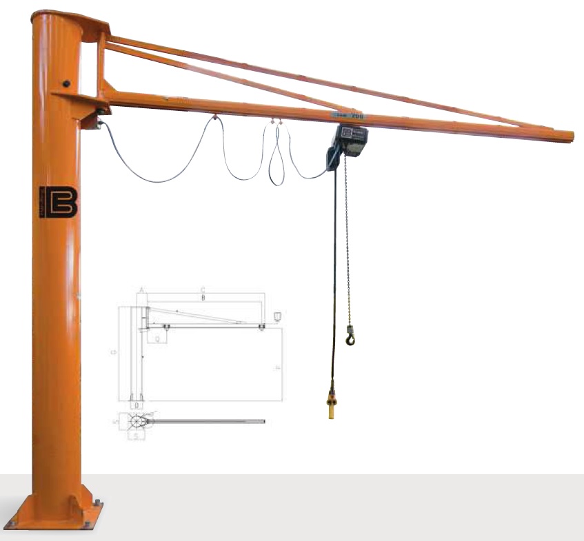 B-HANDLING M1250 GRUA KB ARM