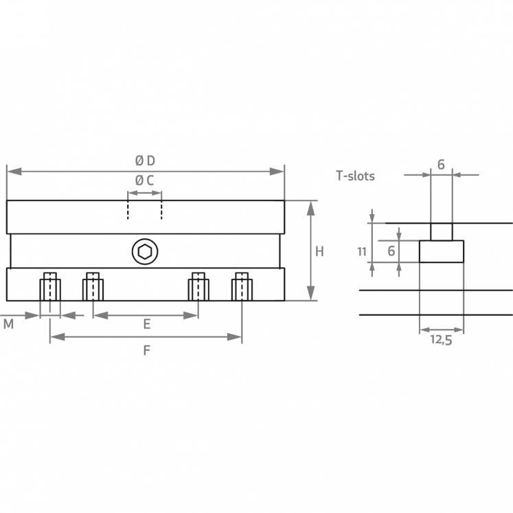 MESAS MAGNéTICAS CIRCULARES C6500