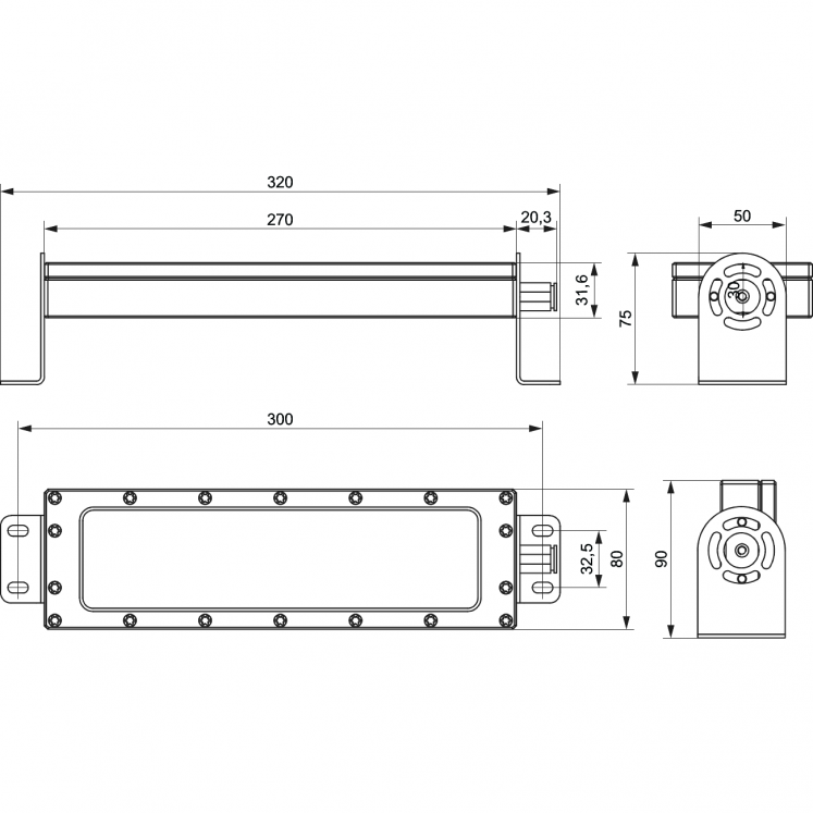 LÂMPADAS LED PARA MÁQUINAS-FERRAMENTAS 3500LM
