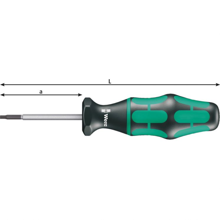WERA CHAVES DE FENDAS TORX PRE-CONFIGURAÇAO PARA PARAFUSOS HEXAGONAIS 300 HEX
