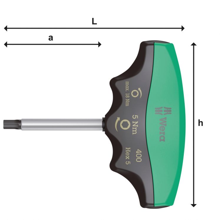 WERA CHAVE 400 HEXOR TORX 15640