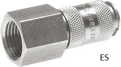 Soquetes de acoplamento com rosca fêmea, NW 2,7