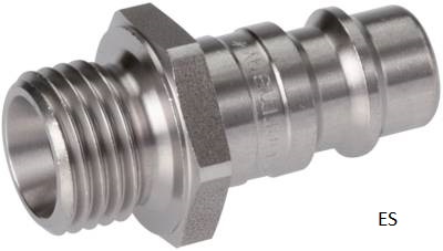 Plugue de acoplamento com rosca macho, NW 7 2