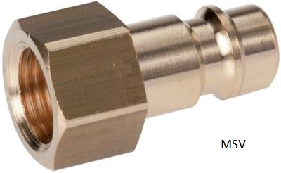 Plugue de acoplamento com rosca fêmea, NW 7 2