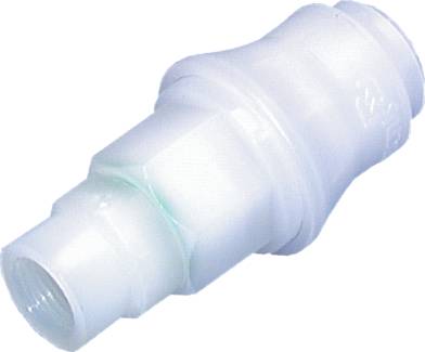 Soquetes de acoplamento feitos de POM - PVDF com conector de rosca, NW 5