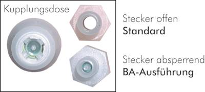 Soquetes de acoplamento feitos de POM - PVDF com conector de rosca, NW 5