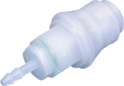 Tomadas de acoplamento, POM - PVDF com conexão de mangueira, NW 5