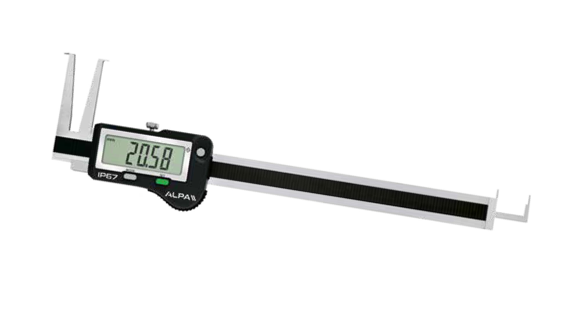 Alpa - Paquímetro Digital IP67 de Ranhuras Internas