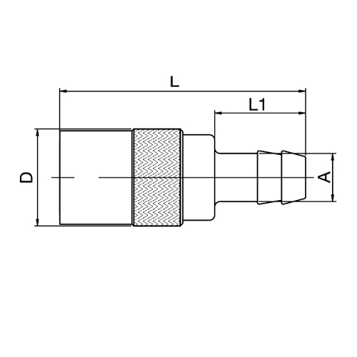 Acoplamento Recto Mangueira