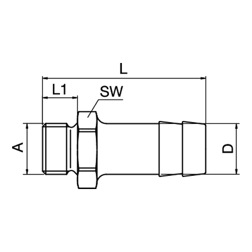 Adaptador Mangueira com Rosca Macho Bsp
