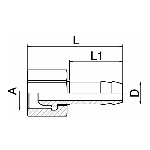 Adaptador Mangueira Fêmea Giratoria 60º Seat