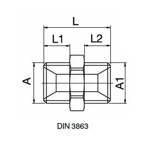 Adaptador Rosca Macho/Macho Bsp