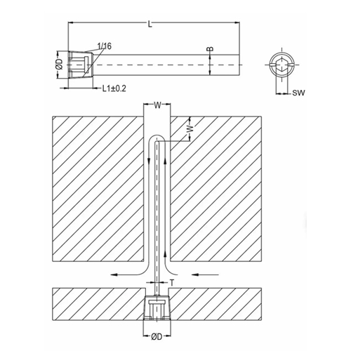 Palhetas Lâmina Direita