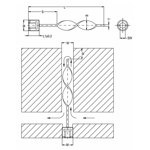 Palhetas Lâmina Helicoidal