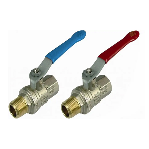 Válvula de esfera, alavanca, macho x fêmea