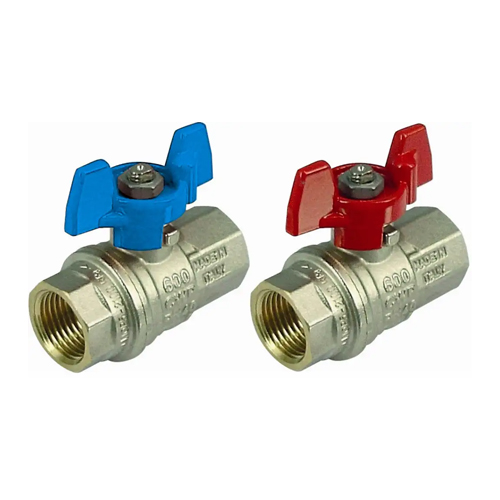 Válvula de esfera, borboleta, fêmea x fêmea