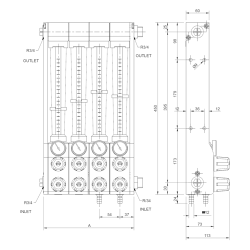 Caudalímetro Standard