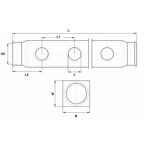 Distribuidor em aço inoxidável 1" - 1-1/4"