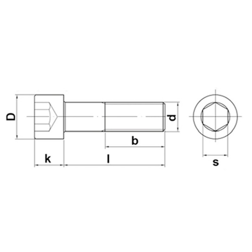 Parafuso Cabeça Cilíndrica Métrico