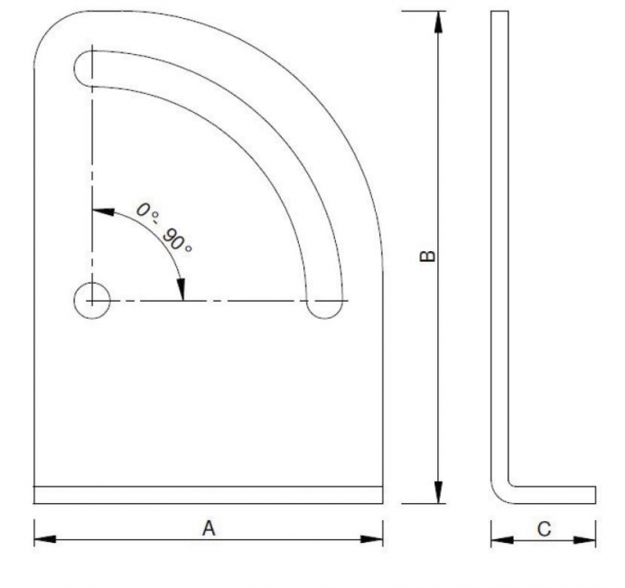 Suporte de Montagem Giratório para Alicates Pneumáticos - Parte B