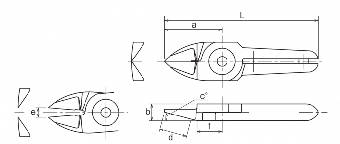 Alicate Standard Ângulo de 15 Graus
