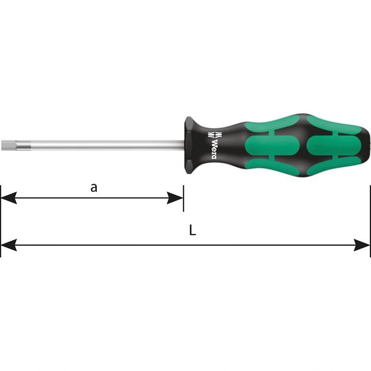 WERA CHAVE DE FENDAS SEXTAVADA