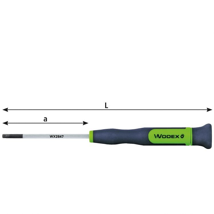 WODEX MICRO CHAVE DE FENDAS SEXTAVADA