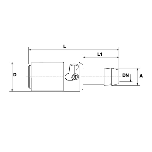 Acoplamento Safety, Type Ts, Recto