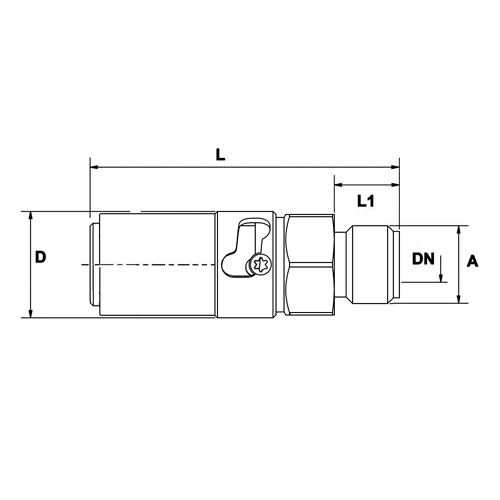 Acoplamento Safety, Type Ts, Rosca Macho