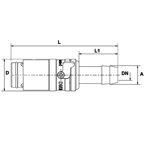 Acoplamento Safety, Type Ts, Recto