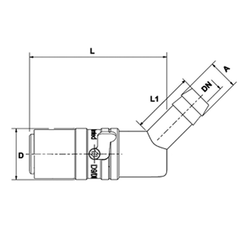 Acoplamento Safety, Type Ts, 45º