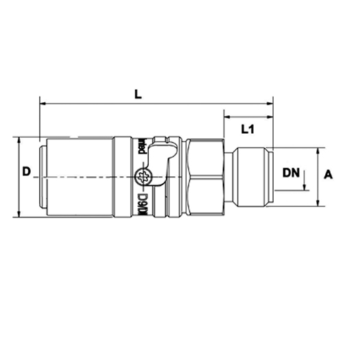 Acoplamento Safety, Type Ts, Rosca Macho